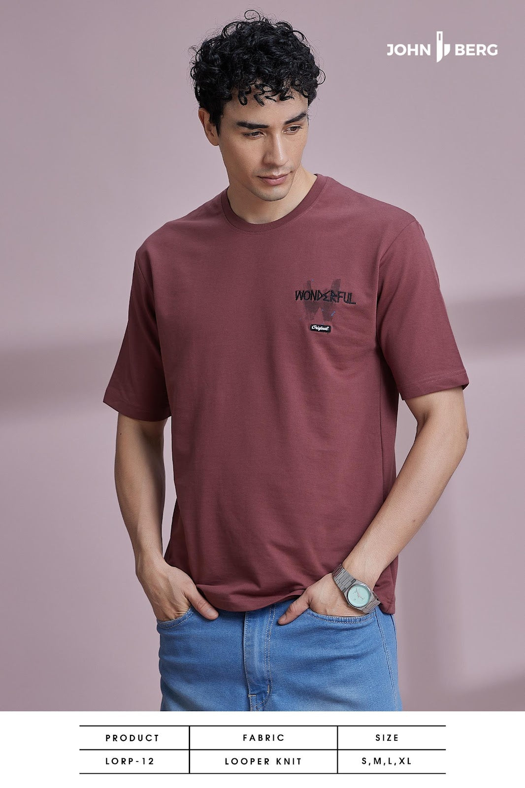 Lorp 12 Down Shoulder John Berg Knit Mens Tshirts Wholesale Price