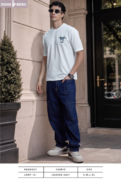 Lorp 12 Down Shoulder John Berg Knit Mens Tshirts Wholesale Price