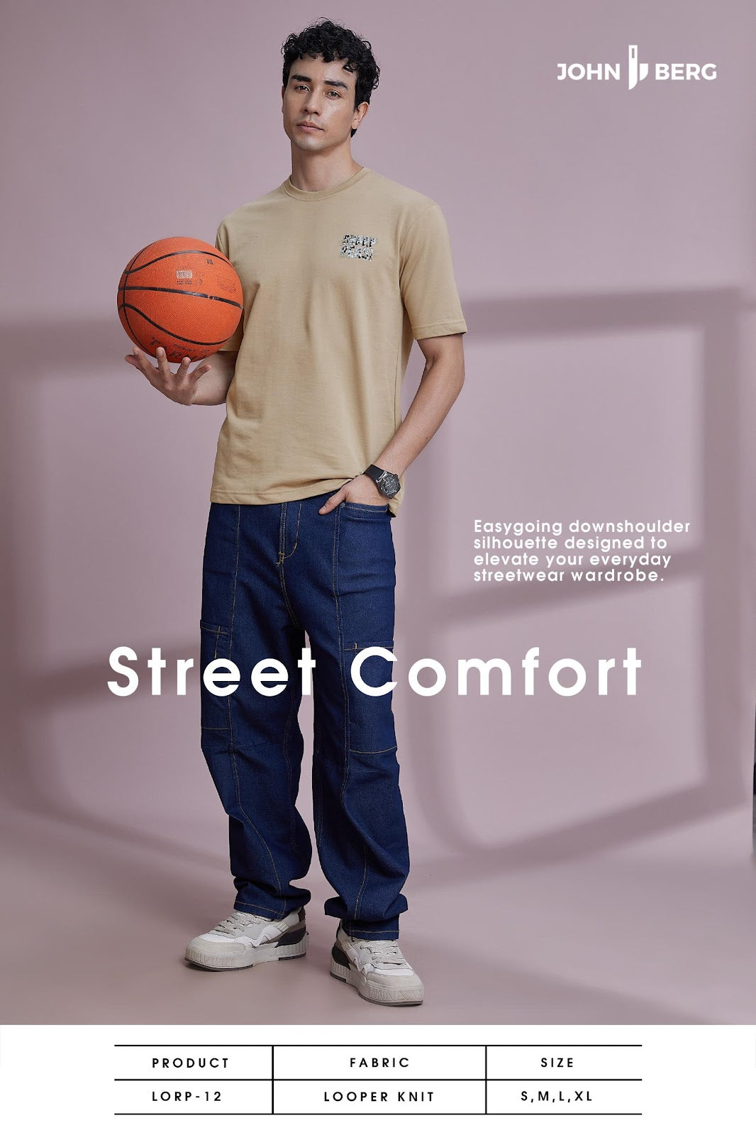 Lorp 12 Down Shoulder John Berg Knit Mens Tshirts Wholesale Price