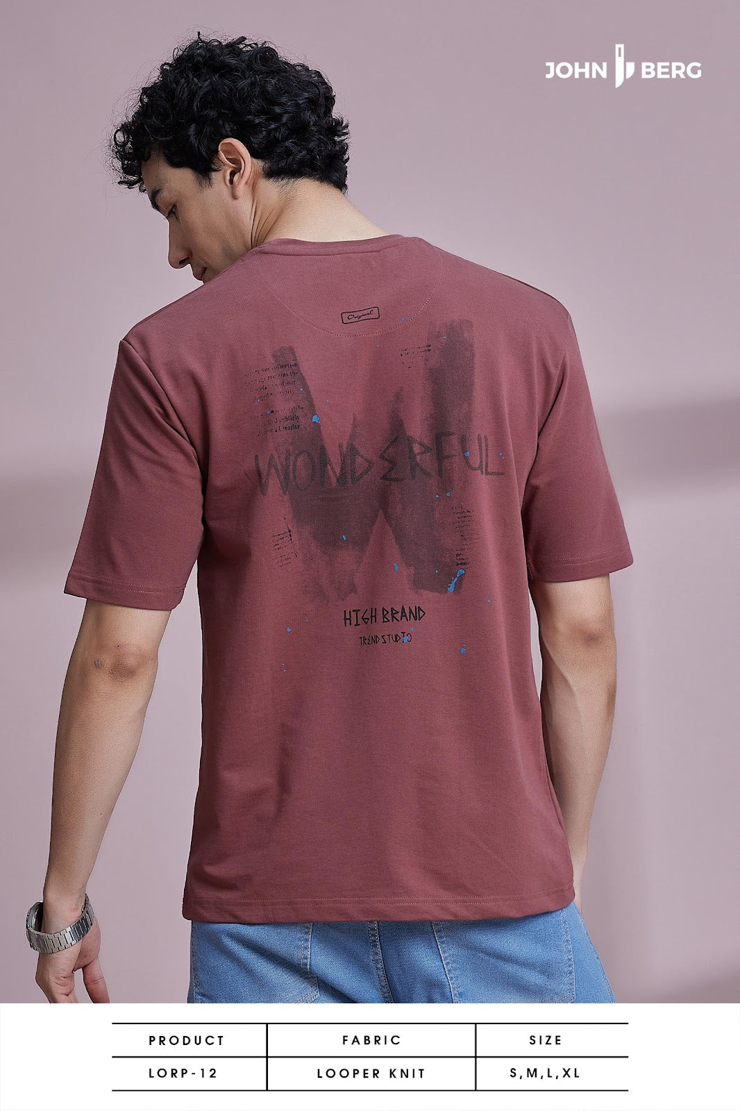 Lorp 12 Down Shoulder John Berg Knit Mens Tshirts Wholesale Price