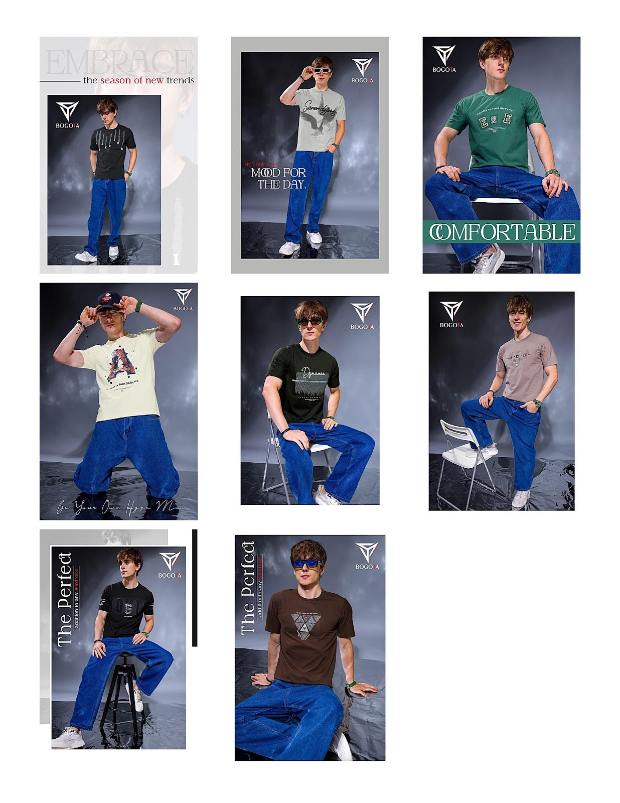Lot 1225-1238 Bogota Imported Mens Tshirts Wholesale Price