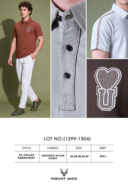 Lot 1299-1304 Mount Jack Imported Mens Tshirts Exporter Ahmedabad
