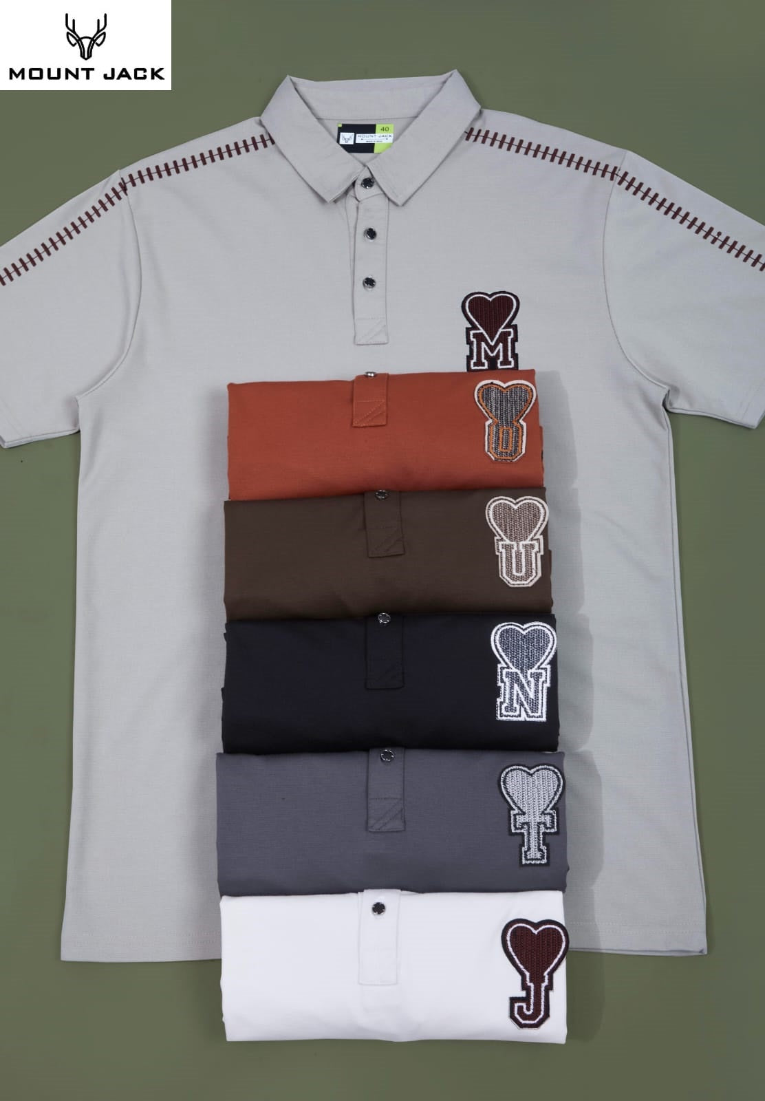 Lot 1299-1304 Mount Jack Imported Mens Tshirts Exporter Ahmedabad