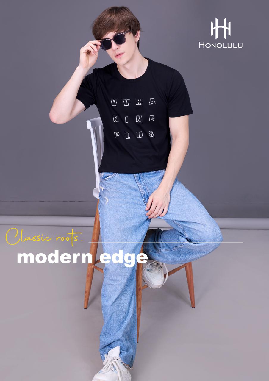 Lot 1333 Honolulu Cotton Mens Tshirts Supplier Gujarat