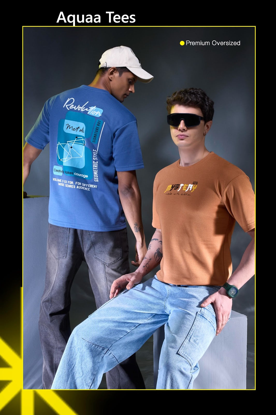 Lot 252 Down Shoulder Aquaa Tees Imported Mens Tshirts Manufacturer Ahmedabad
