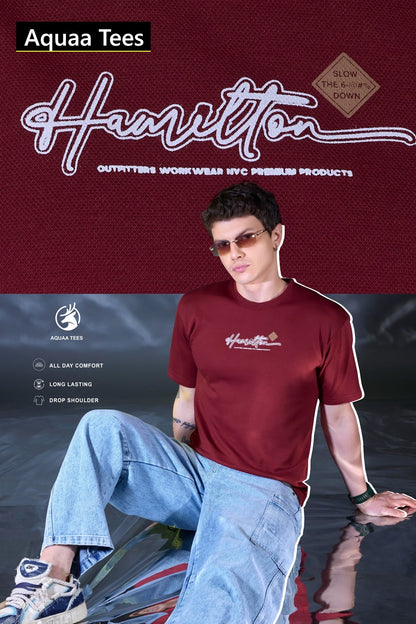 Lot 252 Down Shoulder Aquaa Tees Imported Mens Tshirts Manufacturer Ahmedabad