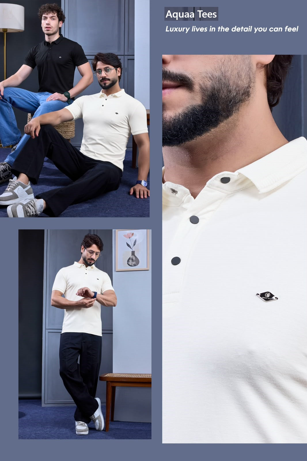 Lot 288 Stand Neck Aquaa Tees Tencil Lycra Mens Tshirts Exporter