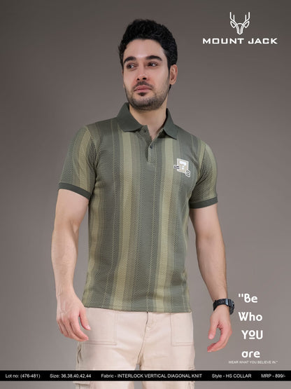 Lot 476-481 Collar Style Mount Jack Interlock Mens Tshirts Manufacturer Ahmedabad