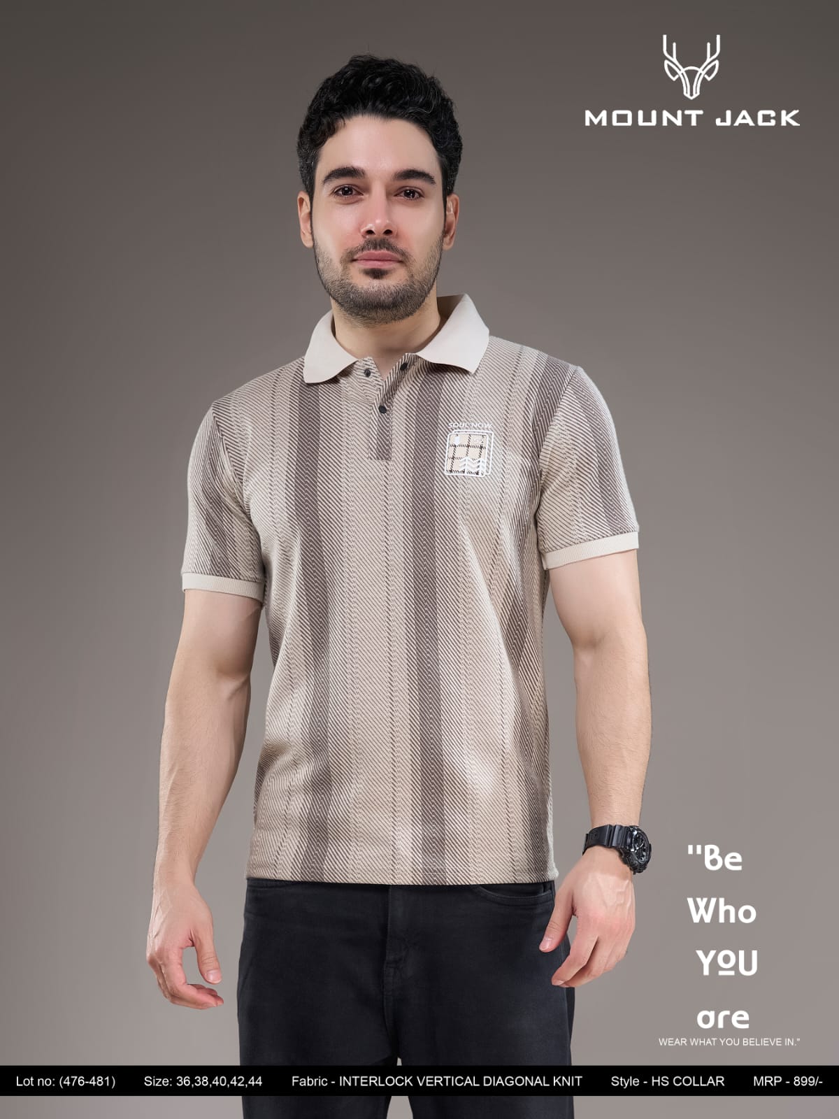 Lot 476-481 Collar Style Mount Jack Interlock Mens Tshirts Manufacturer Ahmedabad