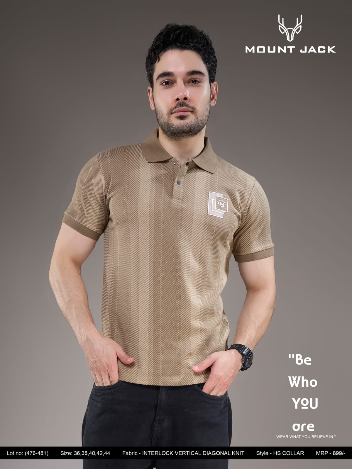 Lot 476-481 Collar Style Mount Jack Interlock Mens Tshirts Manufacturer Ahmedabad