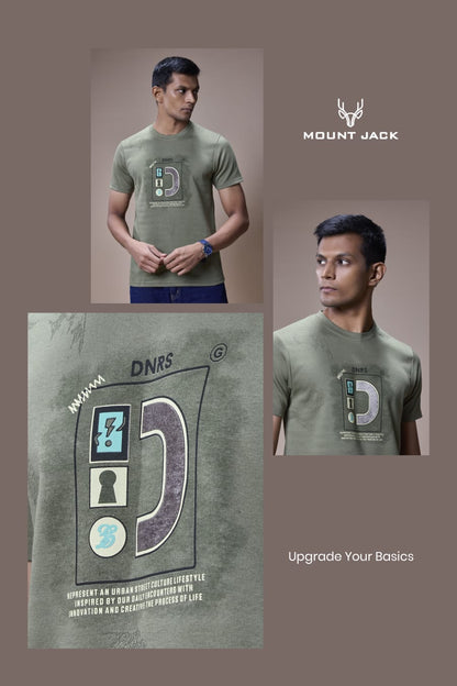 Lot 724-729 Burn Out Mount Jack Interlock Mens Tshirts Manufacturer Gujarat