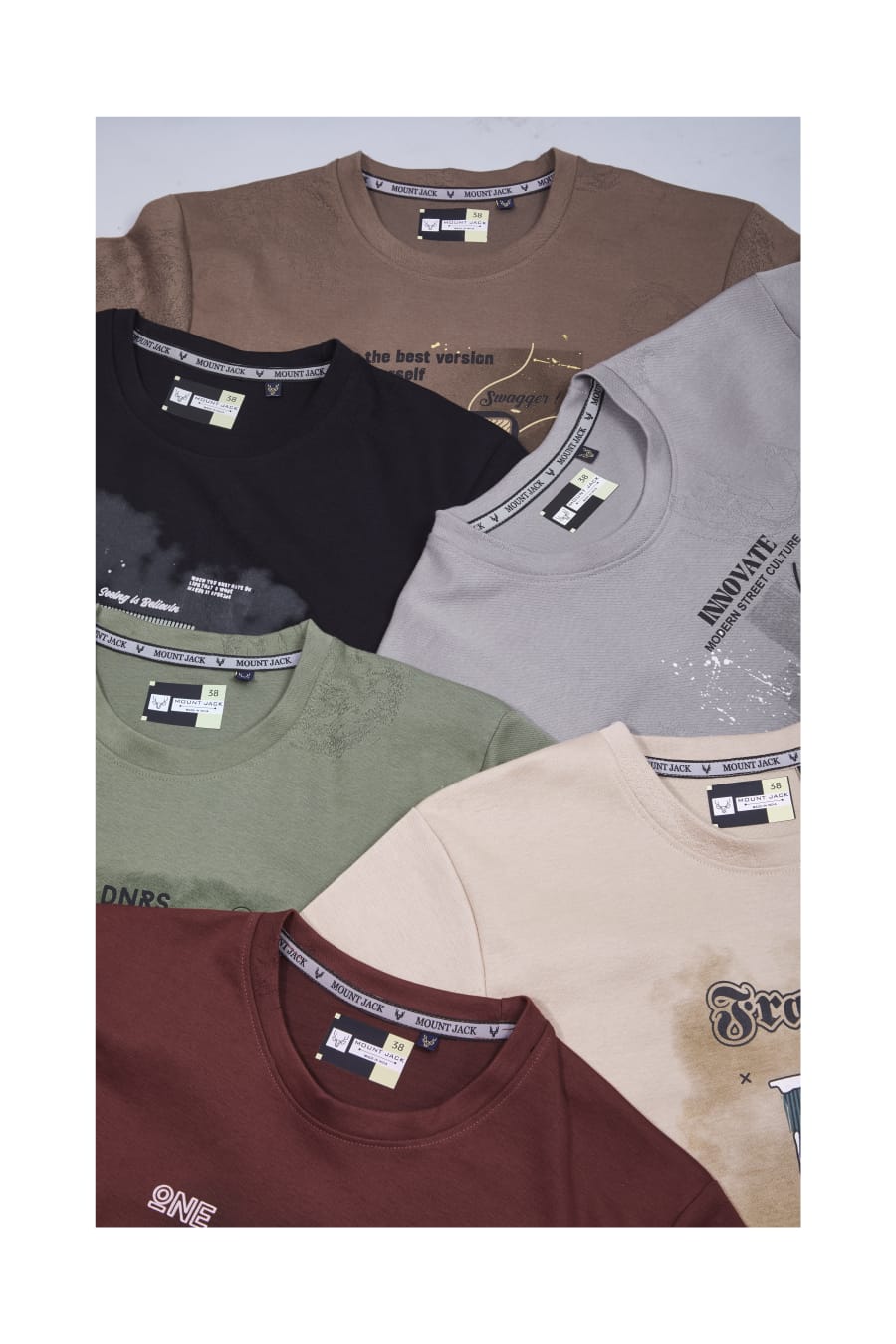 Lot 724-729 Burn Out Mount Jack Interlock Mens Tshirts Manufacturer Gujarat