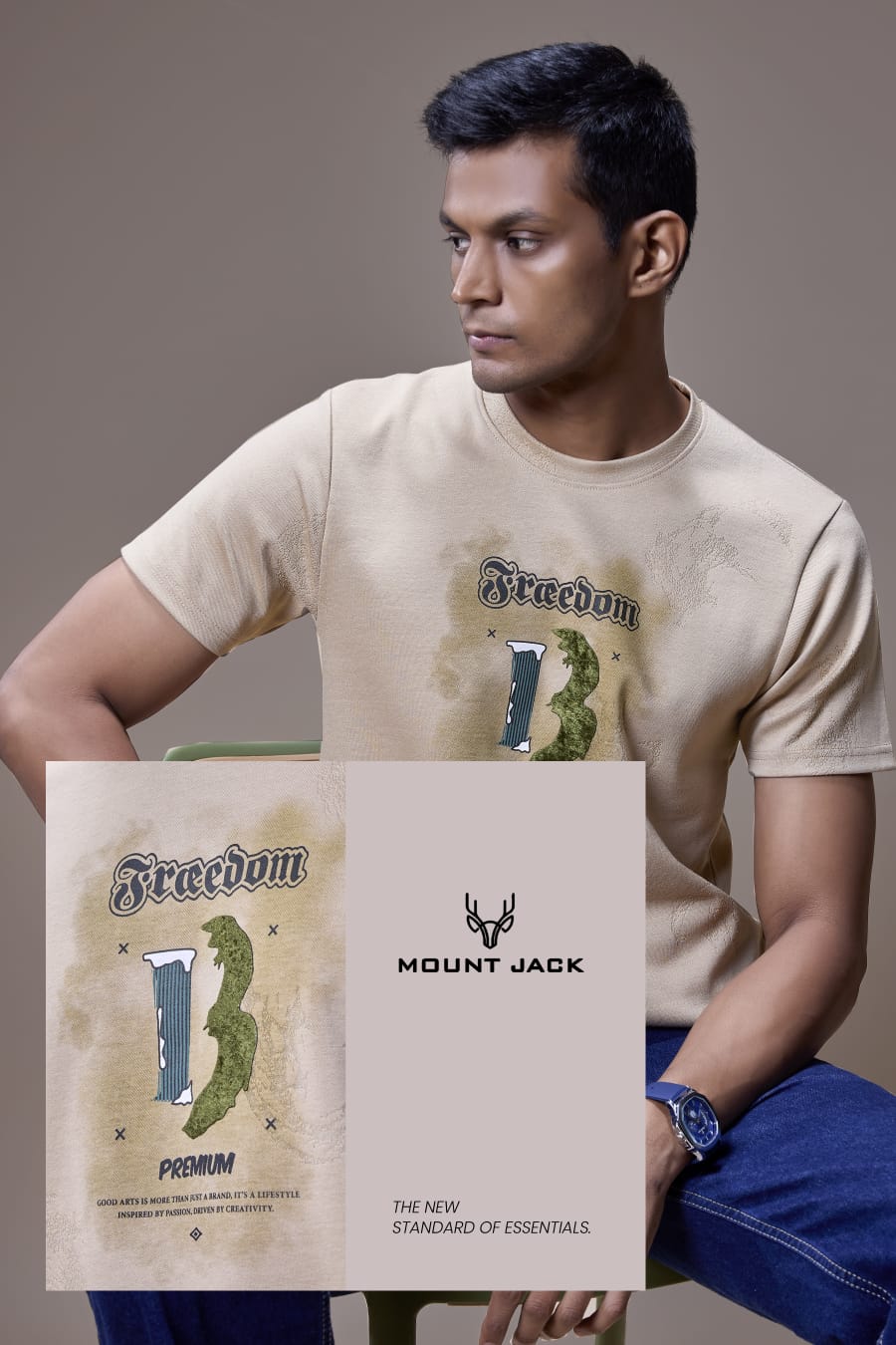 Lot 724-729 Burn Out Mount Jack Interlock Mens Tshirts Manufacturer Gujarat