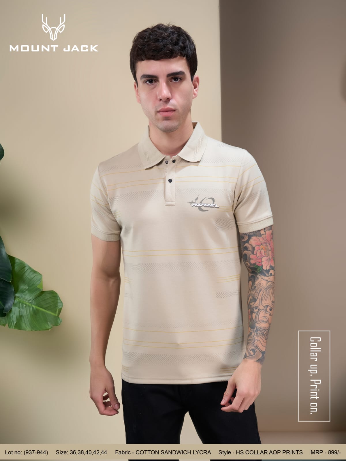 Lot 937 To 944 Aop Mount Jack Cotton Mens Tshirts Exporter India