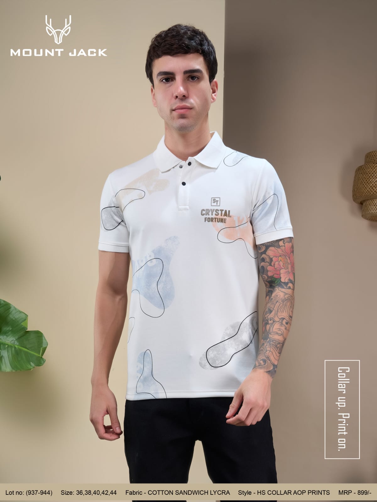 Lot 937 To 944 Aop Mount Jack Cotton Mens Tshirts Exporter India