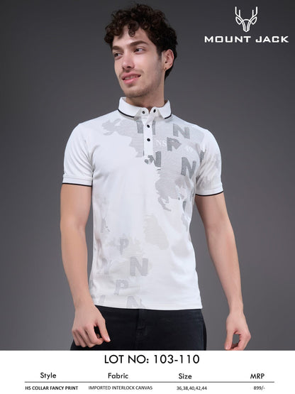 Lot No 103-110 Mount Jack Imported Mens Tshirts Wholesaler