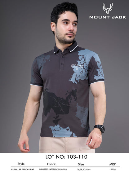 Lot No 103-110 Mount Jack Imported Mens Tshirts Wholesaler