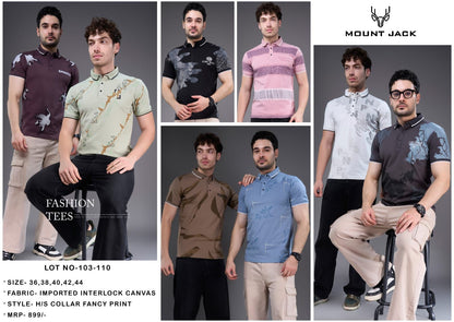 Lot No 103-110 Mount Jack Imported Mens Tshirts Wholesaler