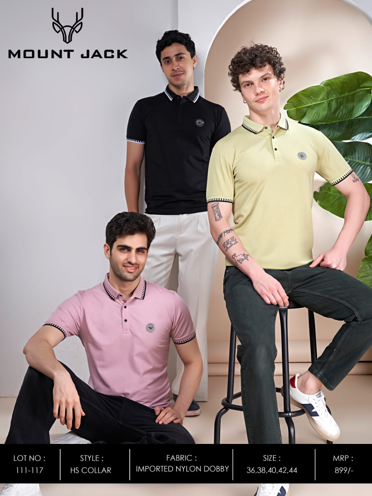 Lot No 111-117 Mount Jack Imported Mens Tshirts Supplier India
