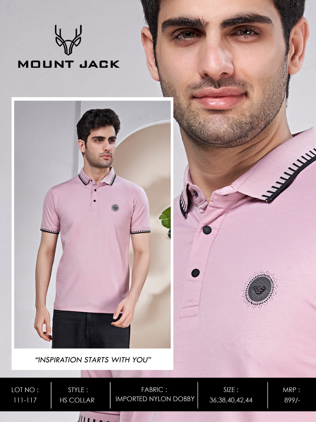 Lot No 111-117 Mount Jack Imported Mens Tshirts Supplier India