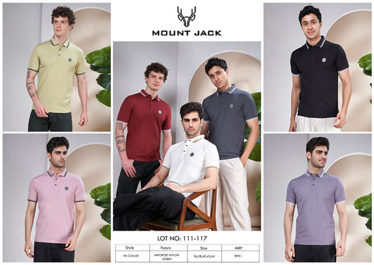 Lot No 111-117 Mount Jack Imported Mens Tshirts Supplier India