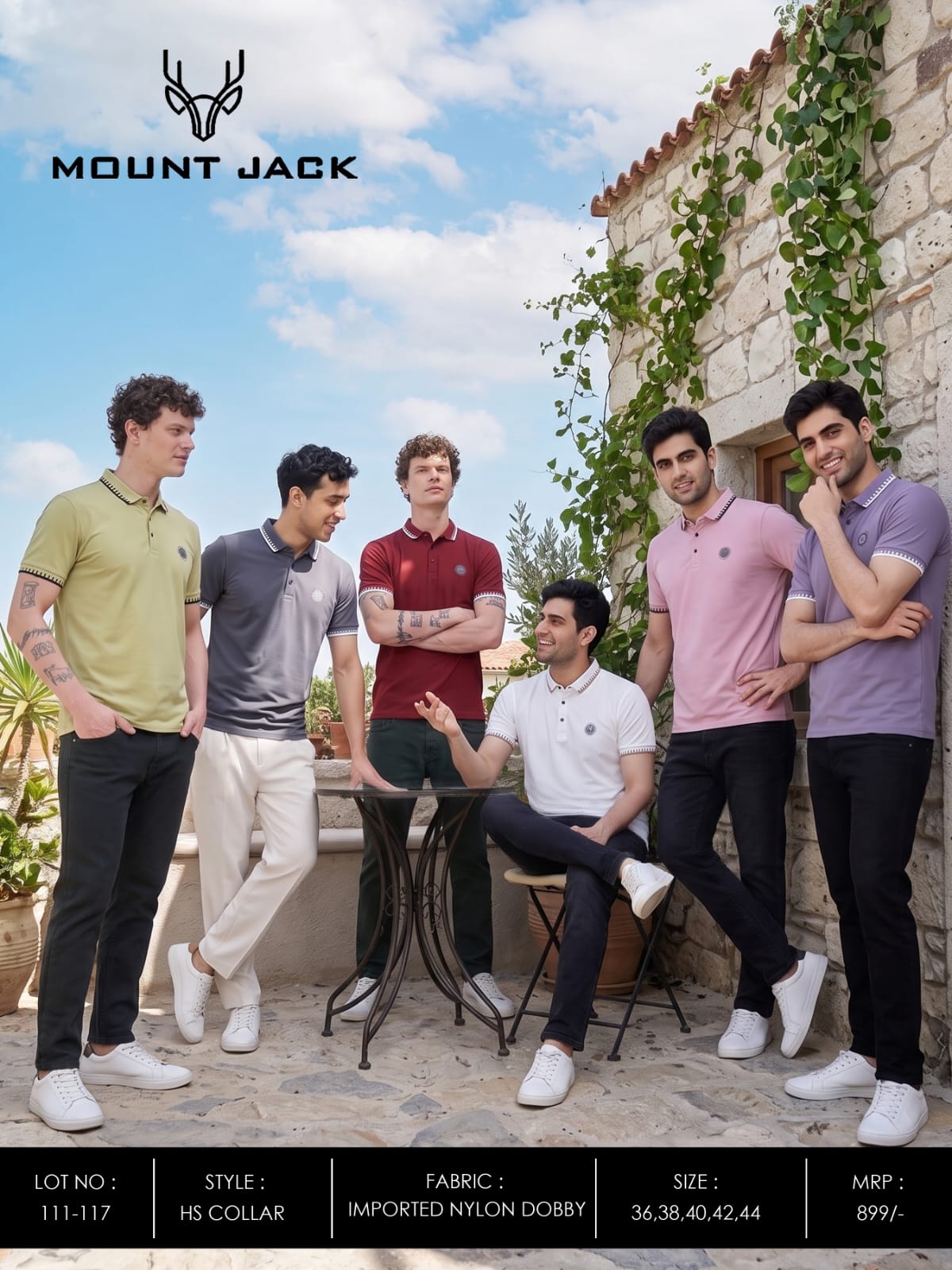 Lot No 111-117 Mount Jack Imported Mens Tshirts Supplier India