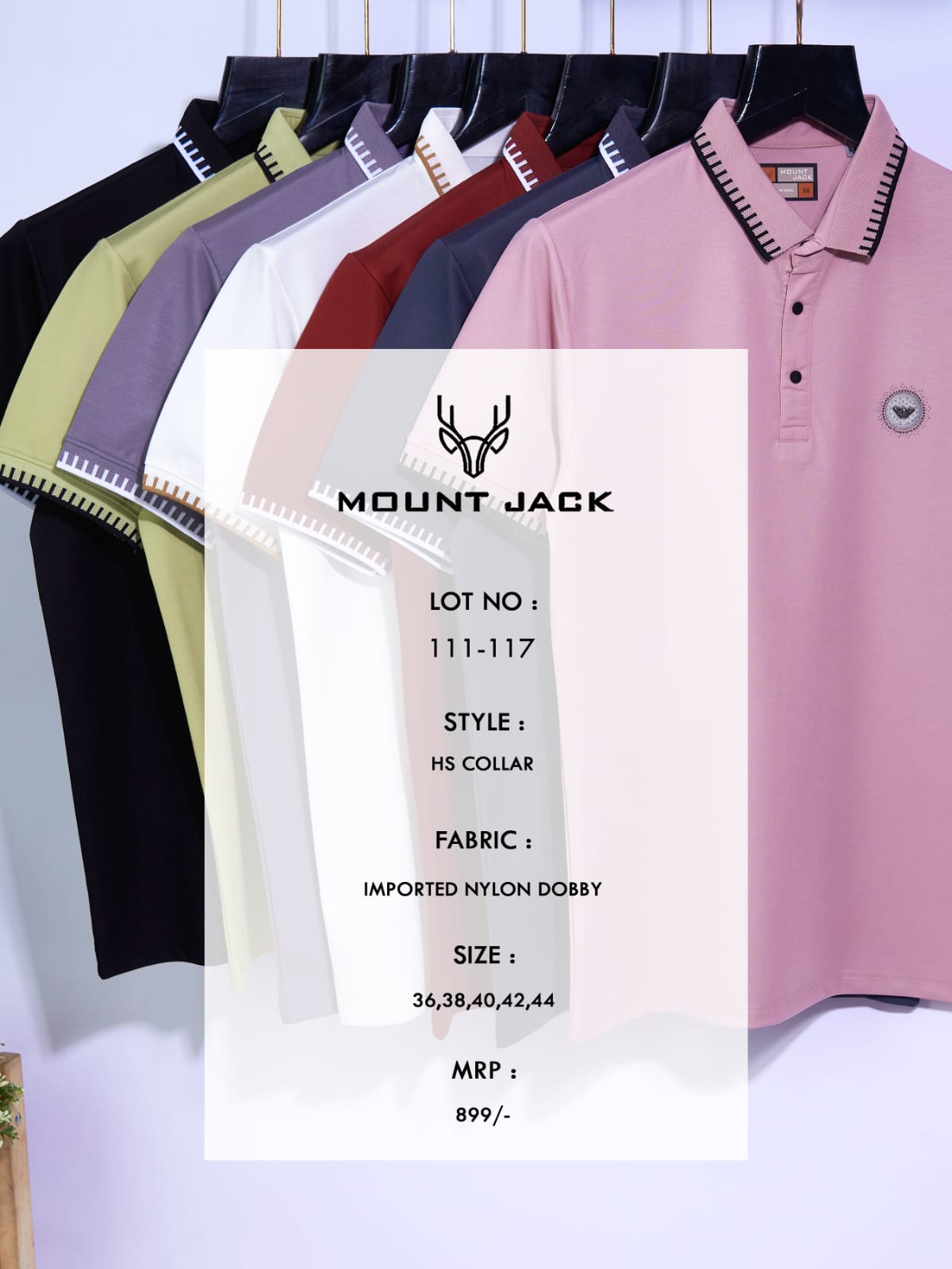 Lot No 111-117 Mount Jack Imported Mens Tshirts Supplier India