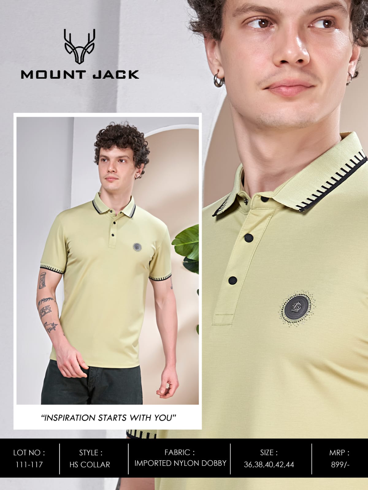 Lot No 111-117 Mount Jack Imported Mens Tshirts Supplier India