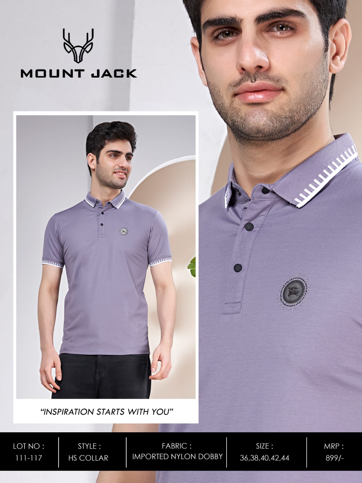 Lot No 111-117 Mount Jack Imported Mens Tshirts Supplier India