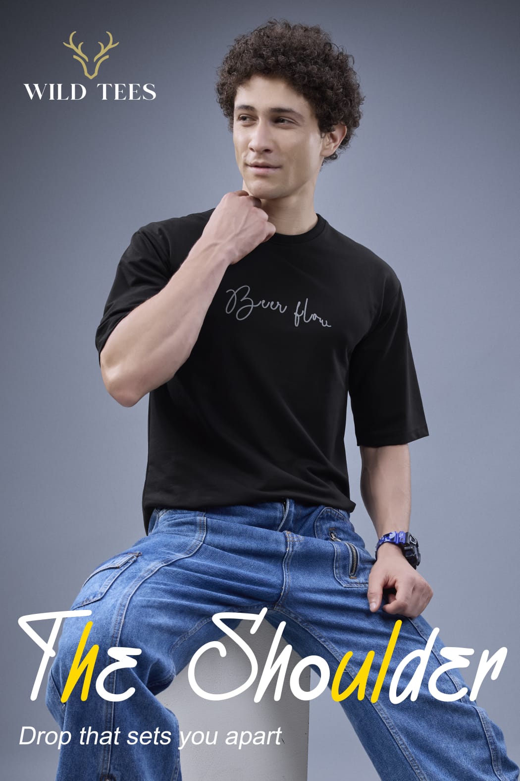 Lot No 1147 To 1148 Wild Tees Cotton Looper Unisex Tshirt Wholesaler Ahmedabad