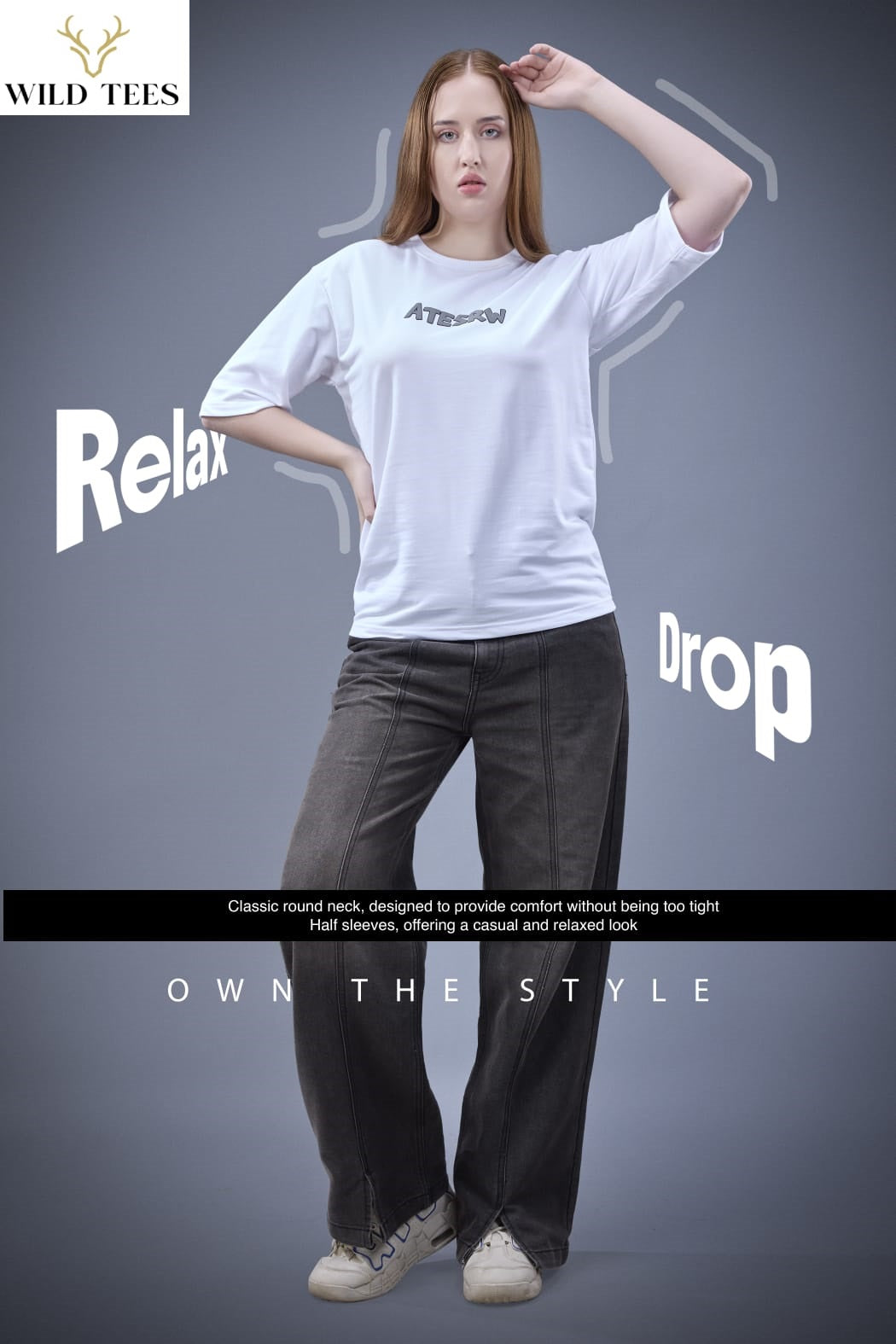 Lot No 1147 To 1148 Wild Tees Cotton Looper Unisex Tshirt Wholesaler Ahmedabad