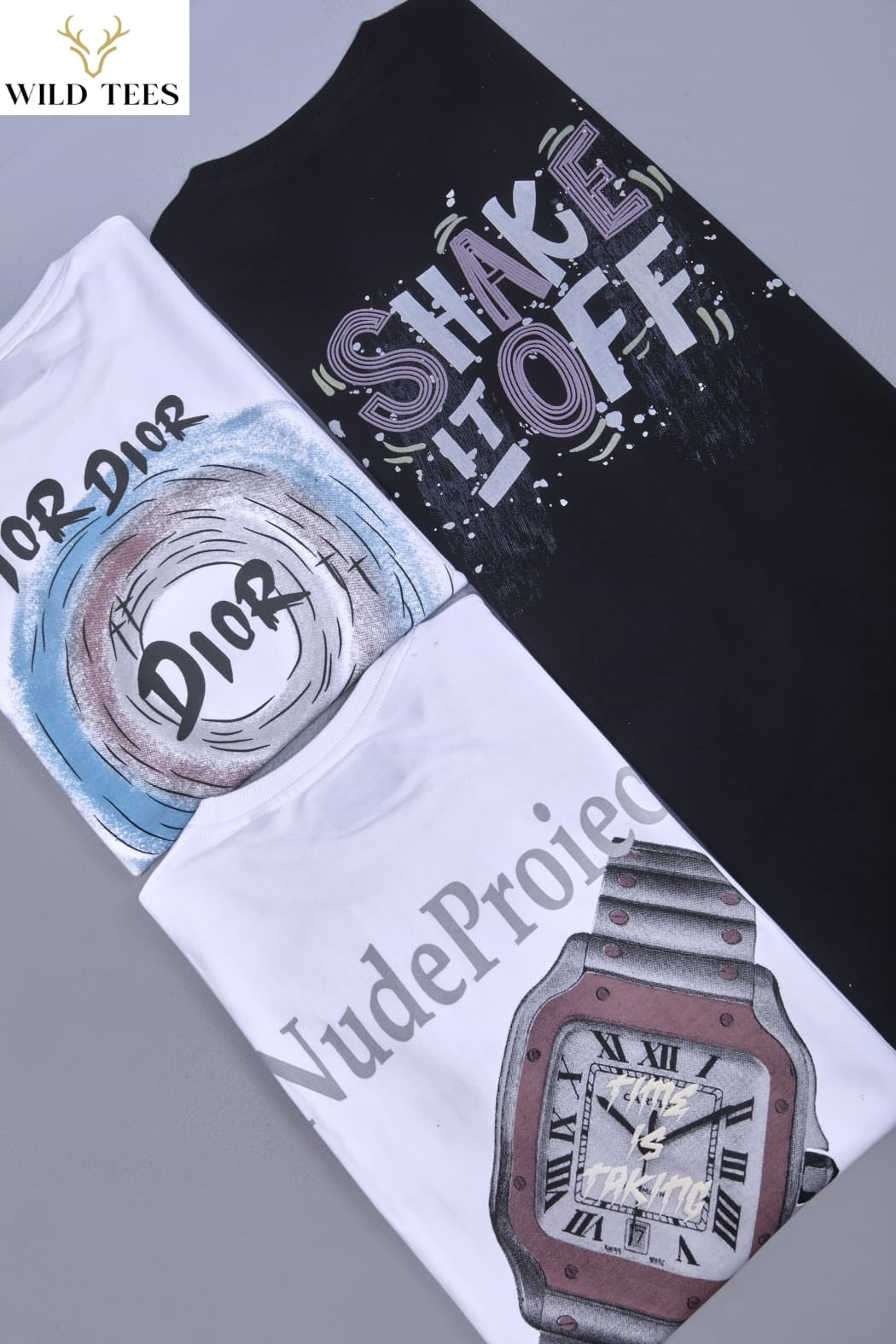 Lot No 1147 To 1148 Wild Tees Cotton Looper Unisex Tshirt Wholesaler Ahmedabad