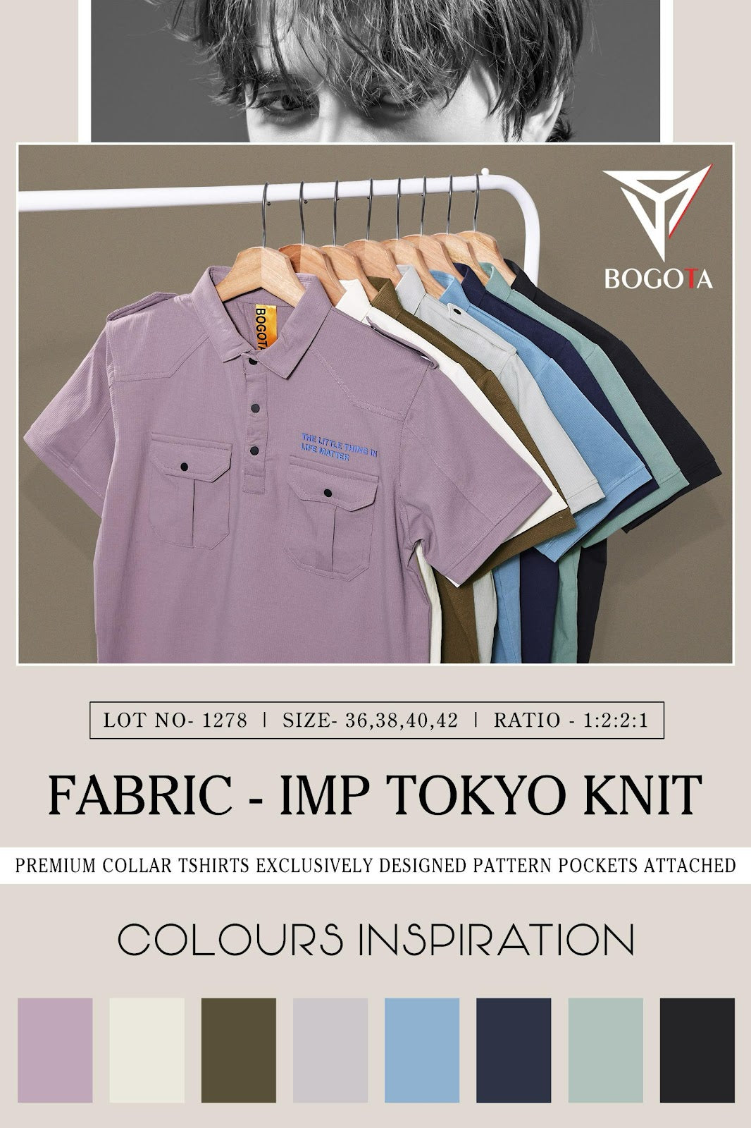 Lot No 1278 Bogota Imported Mens Tshirts Manufacturer Ahmedabad