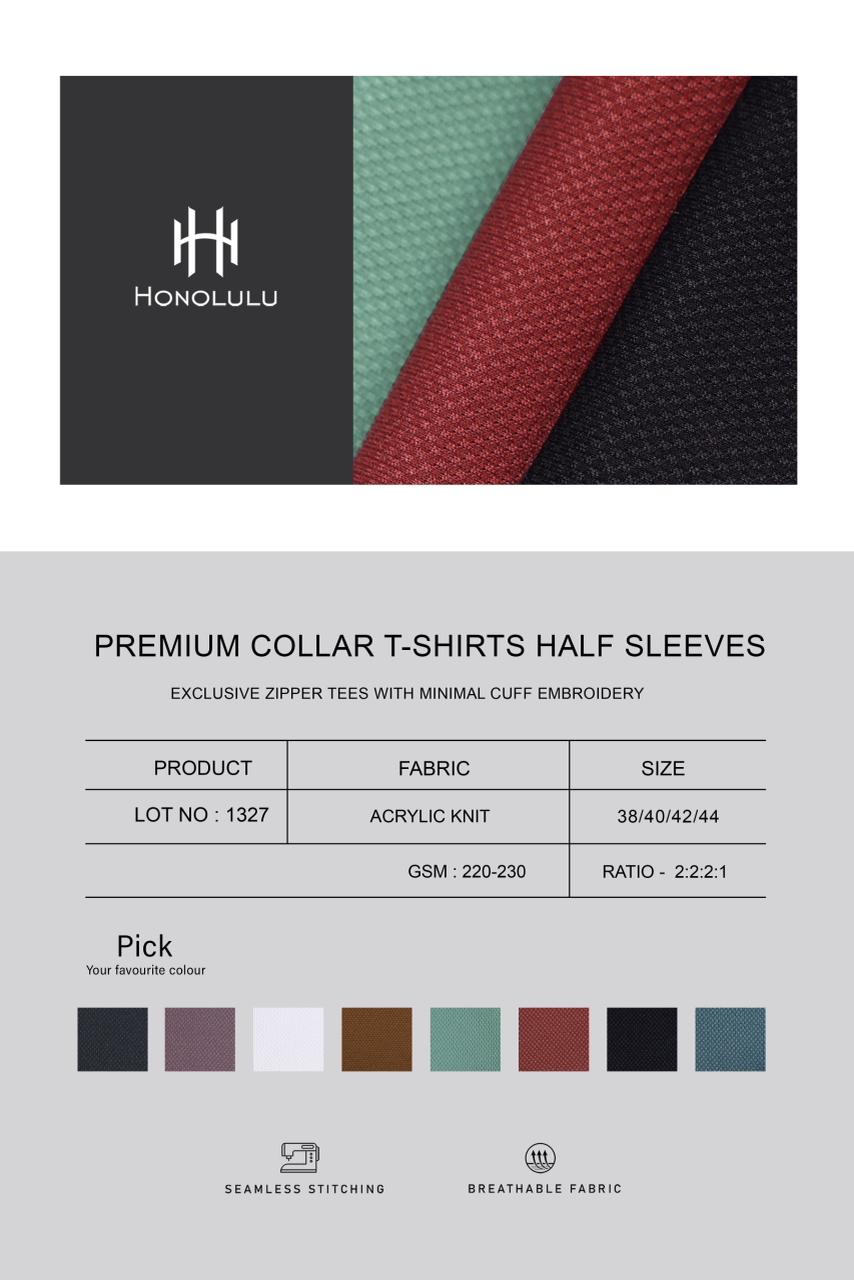 Lot No 1327 Honolulu Acrylic Knit Mens Tshirts Wholesale Price