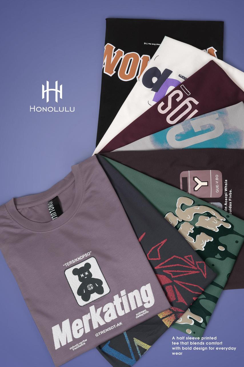 Lot No 1371 Honolulu Tencil Mens Tshirts Manufacturer Ahmedabad