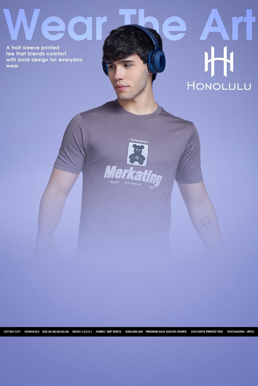 Lot No 1371 Honolulu Tencil Mens Tshirts Manufacturer Ahmedabad
