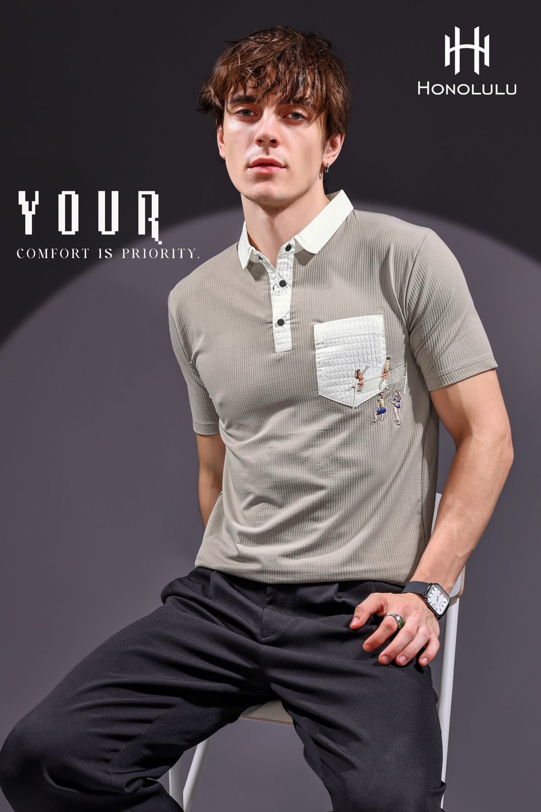 Lot No 1420 Honolulu Knit Mens Tshirts Supplier