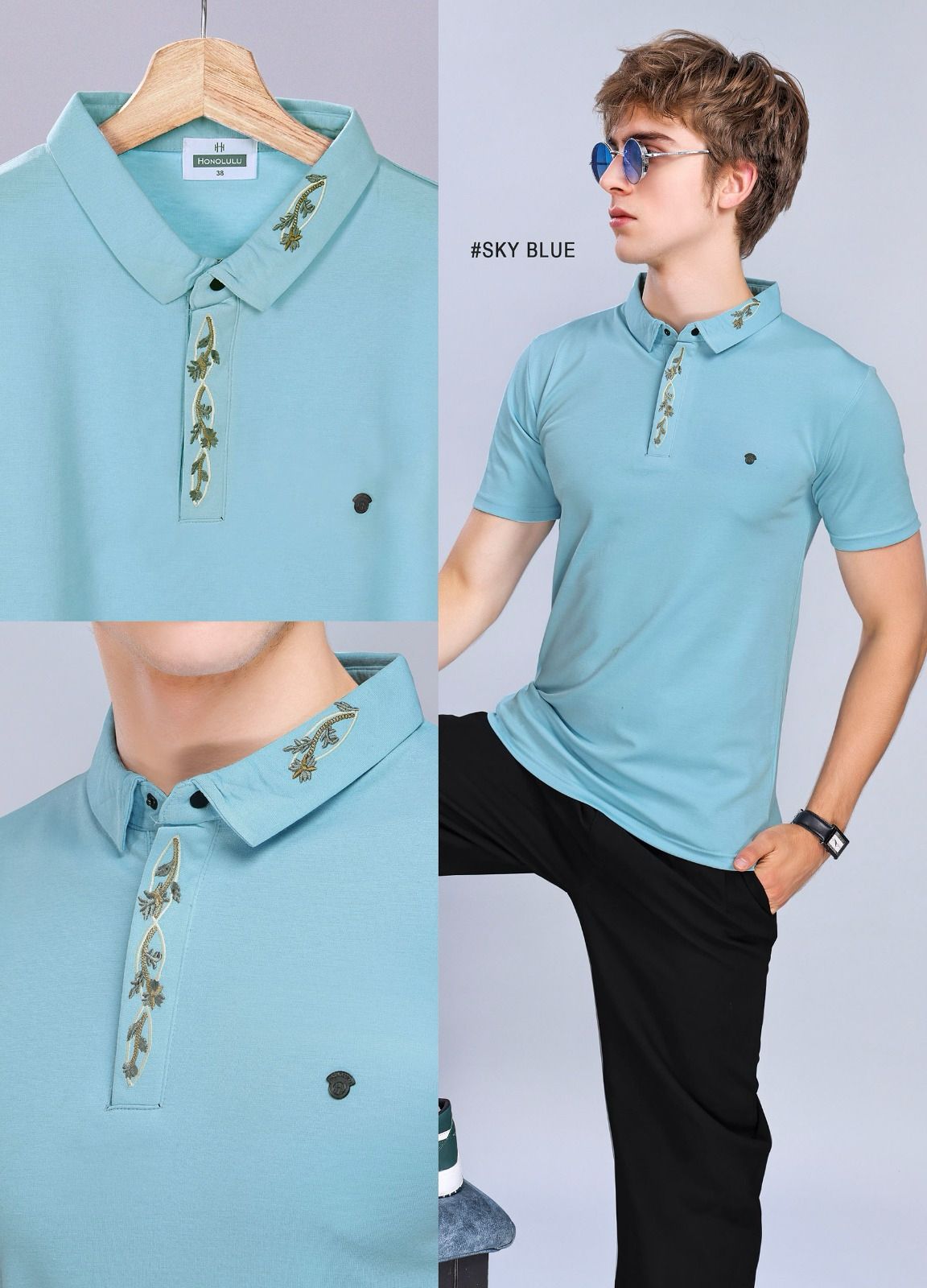 Lot No 1470 Honolulu Cotton Mens Tshirts Manufacturer India