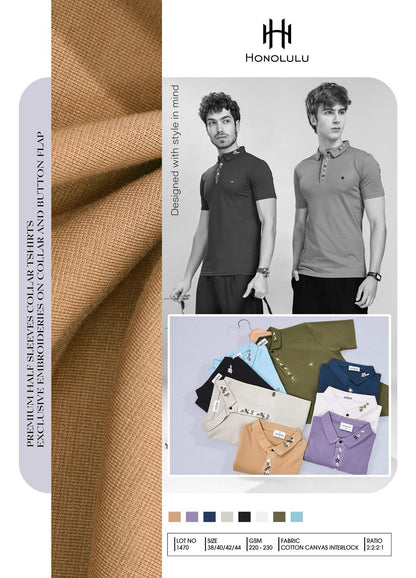 Lot No 1470 Honolulu Cotton Mens Tshirts Manufacturer India