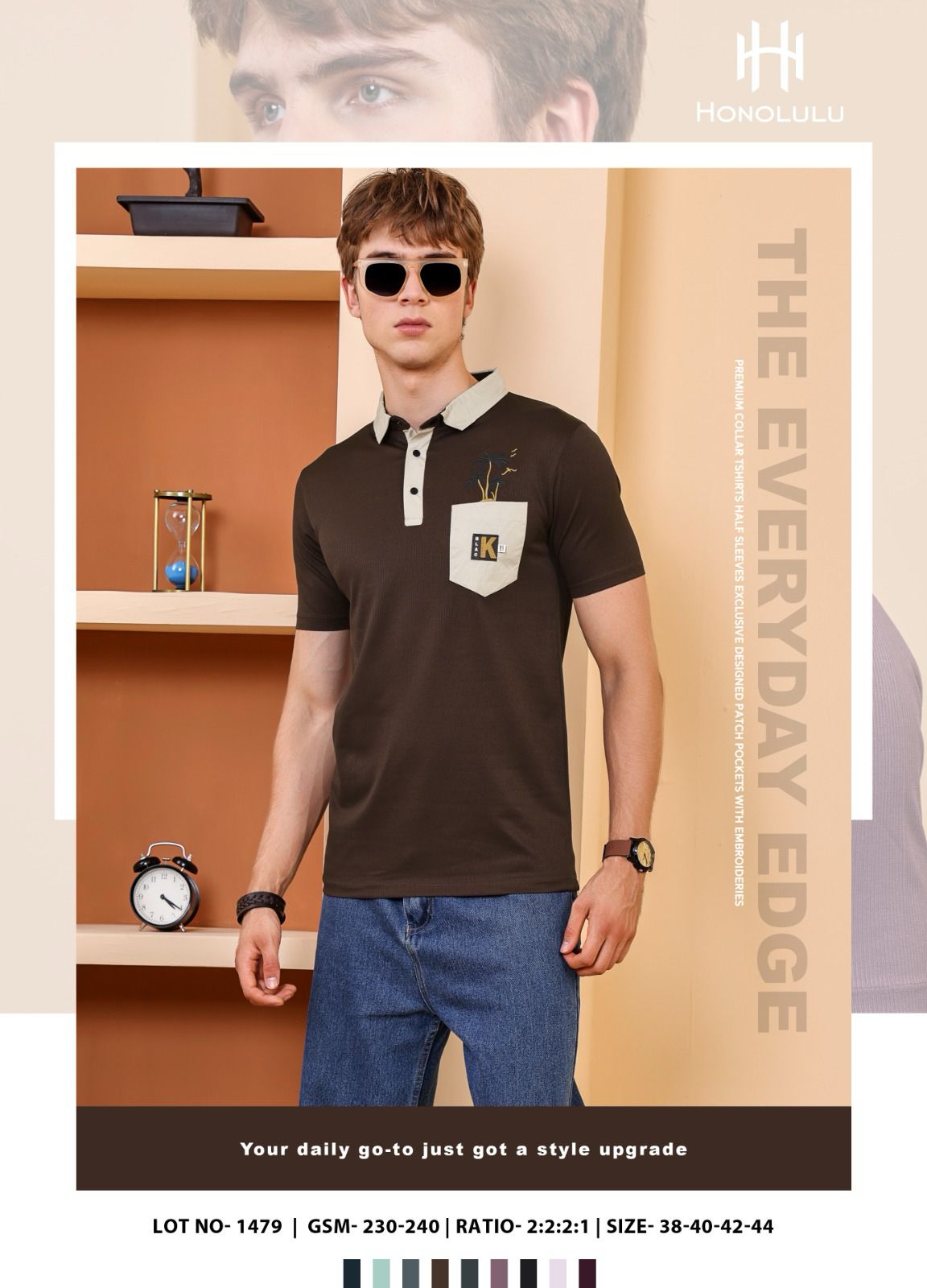 Lot No 1479 Honolulu Imported Mens Tshirts Exporter