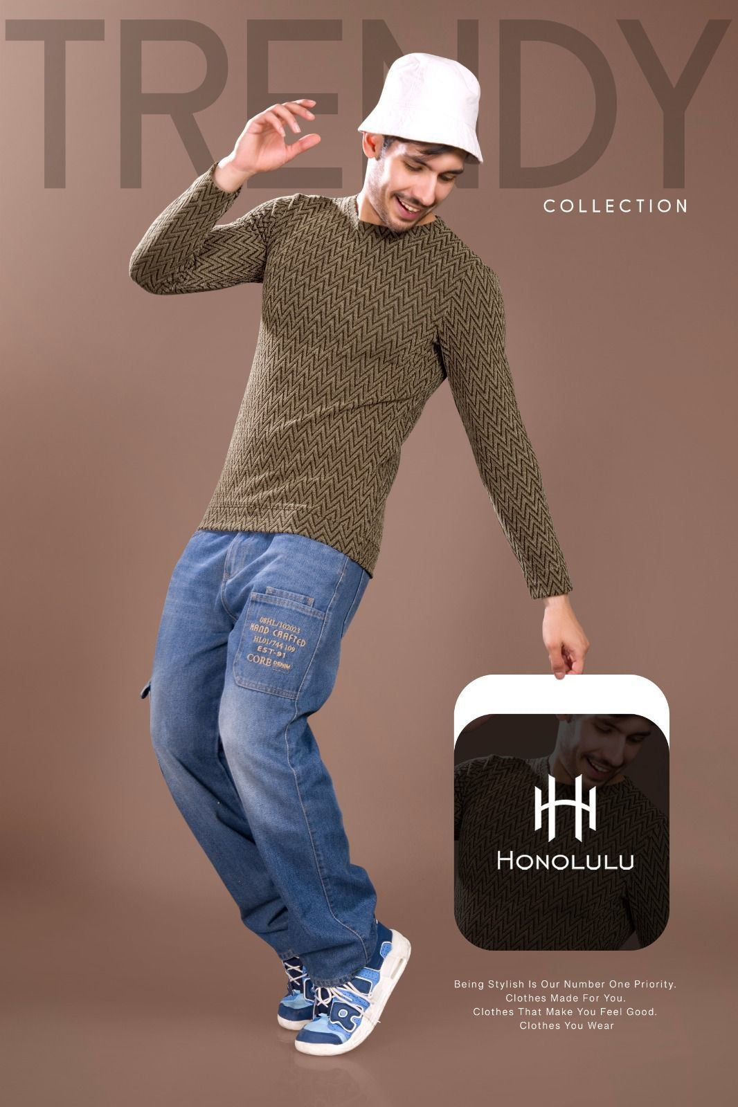 Lot No 1504 Honolulu Knit Mens Tshirts Exporter India