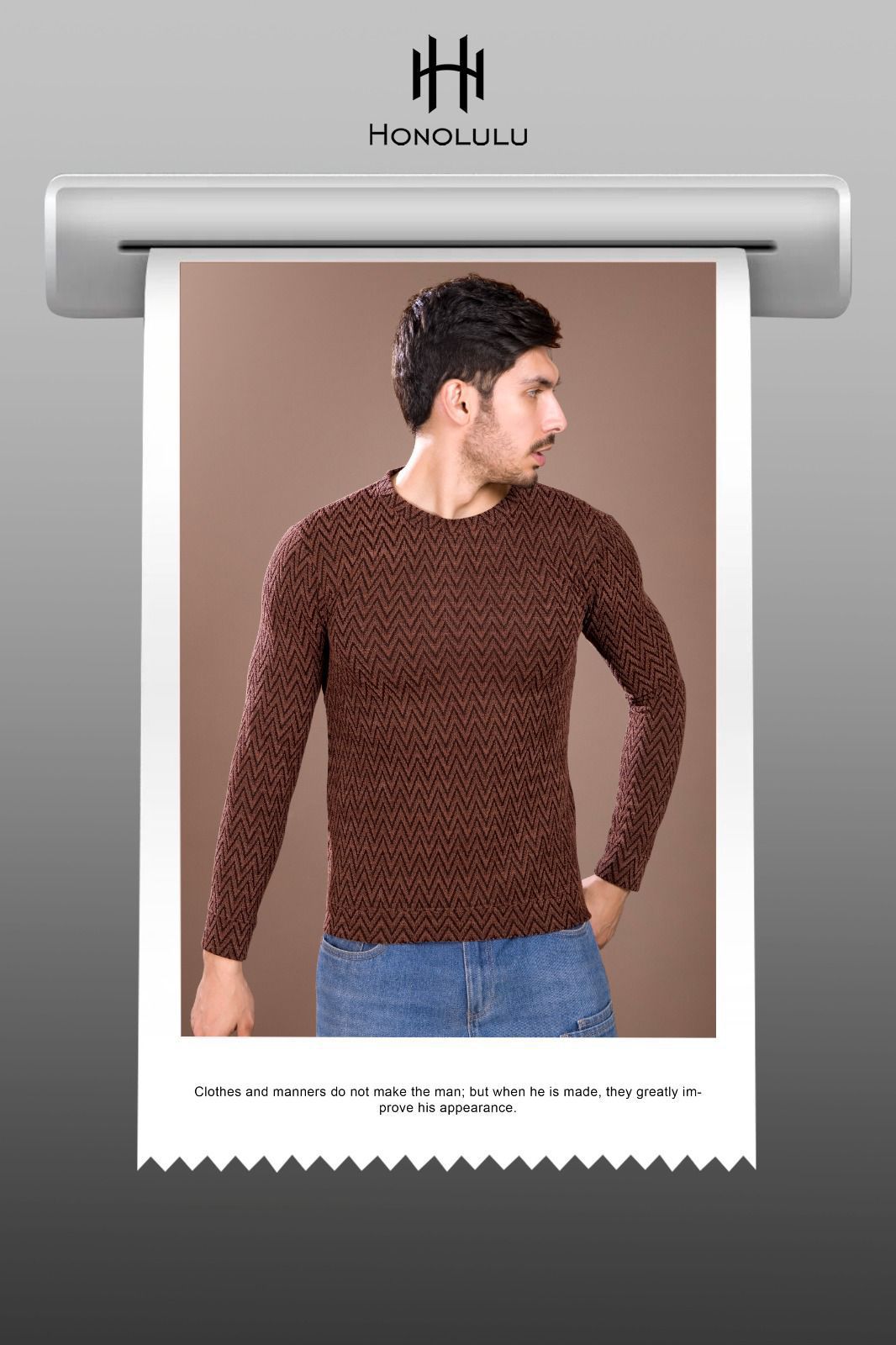 Lot No 1504 Honolulu Knit Mens Tshirts Exporter India