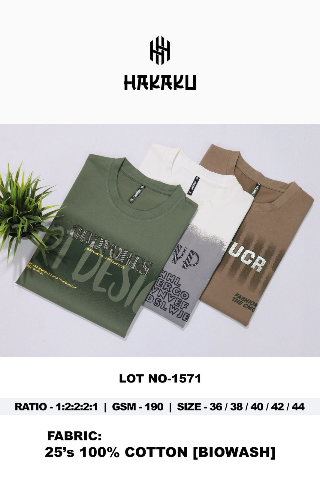 Lot No 1571 Hakaku Imported Mens Tshirts Exporter