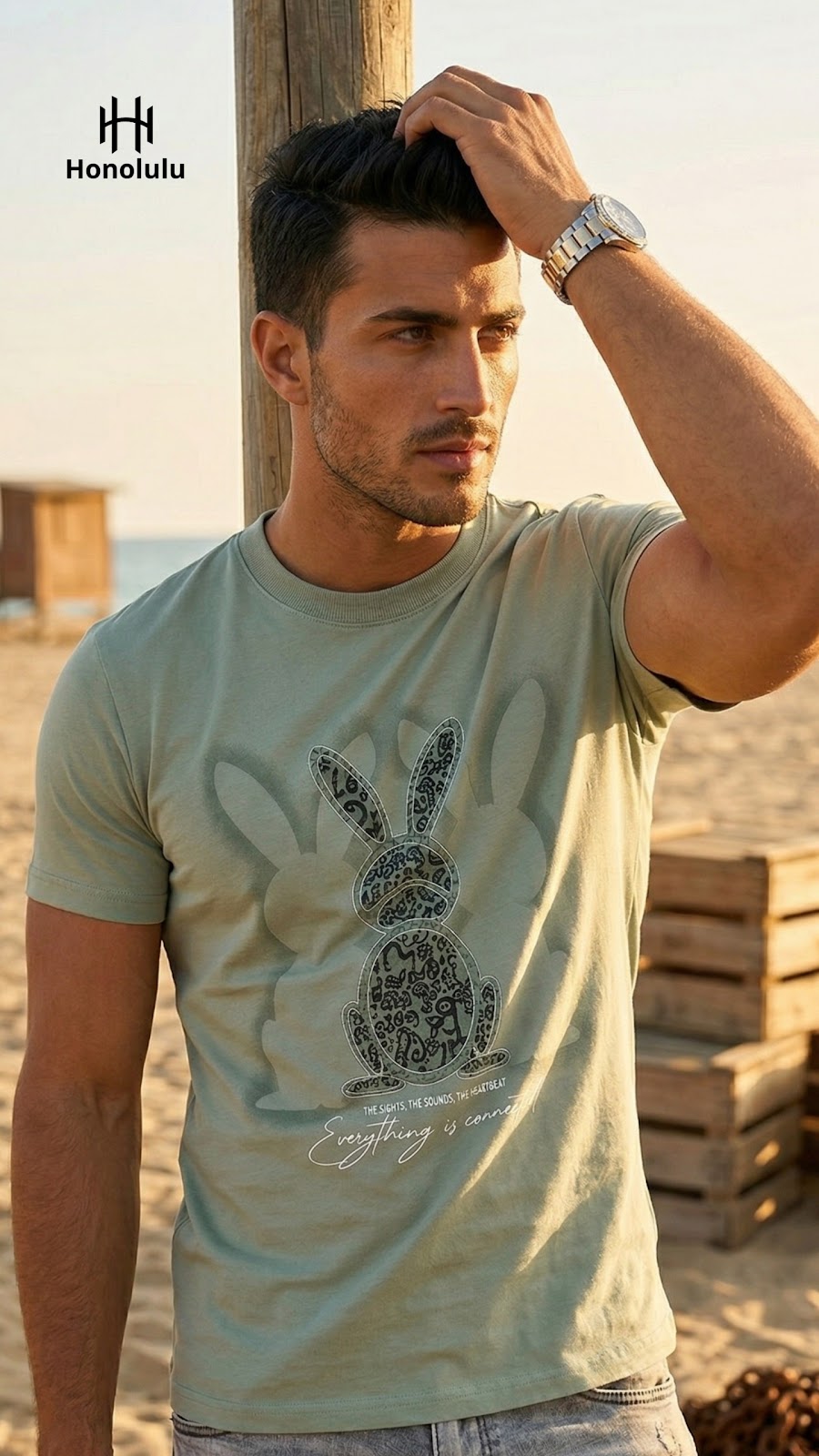 Lot No 1585 Honolulu Cotton Lycra Mens Tshirts Exporter India