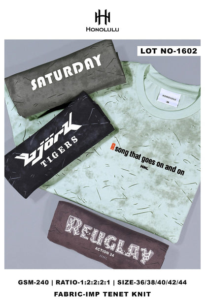 Lot No 1602 Honolulu Imported Mens Tshirts Exporter Gujarat