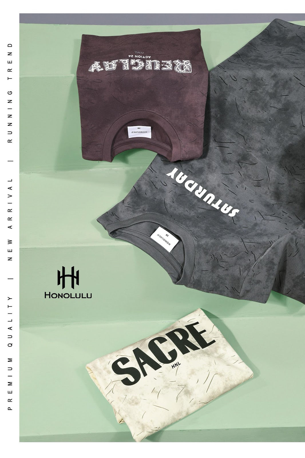 Lot No 1602 Honolulu Imported Mens Tshirts Exporter Gujarat