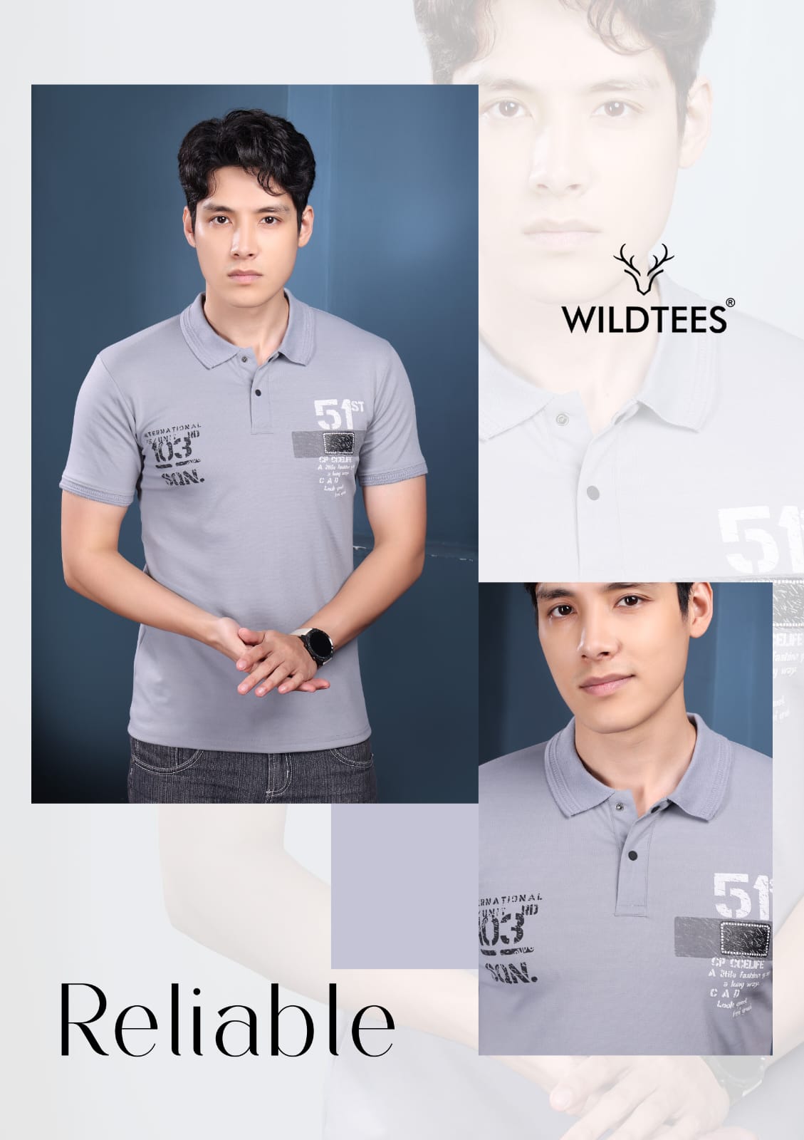 Lot No 165 To 172 Wild Tees Canvas Interlock Mens Tshirts Wholesaler Gujarat