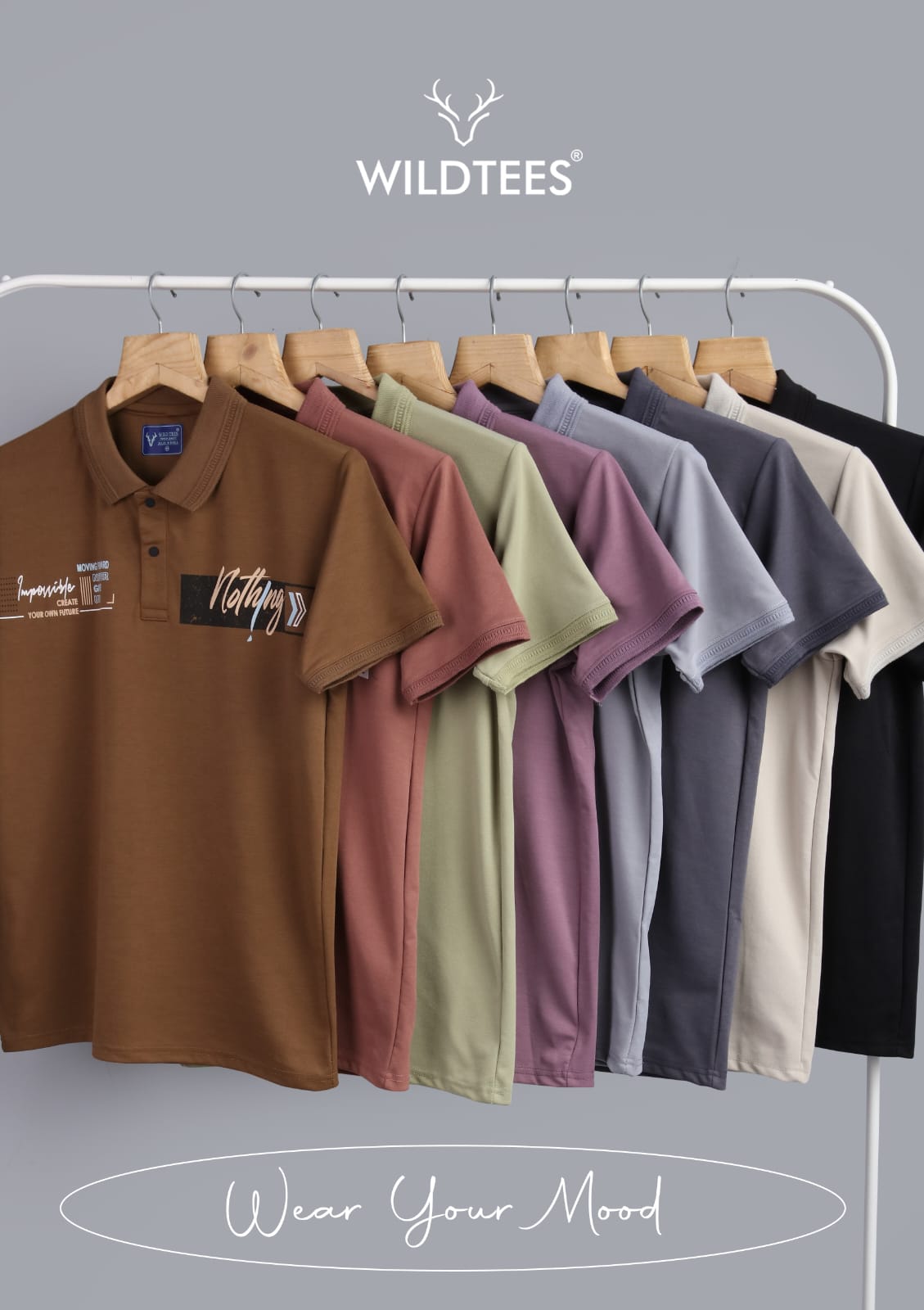 Lot No 165 To 172 Wild Tees Canvas Interlock Mens Tshirts Wholesaler Gujarat