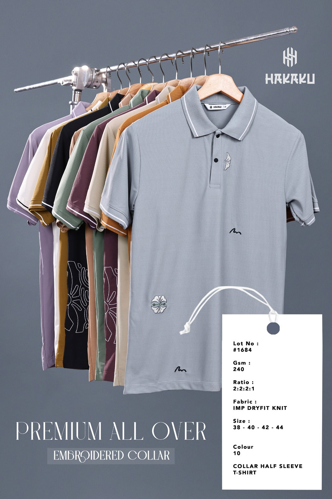 Lot No 1684 Hakaku Dry Fit Mens Tshirts Supplier Ahmedabad