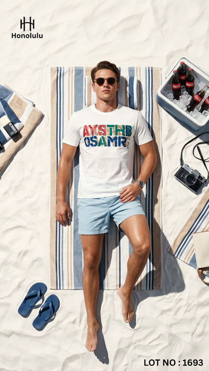 Lot No 1693 Honolulu Imported Mens Tshirts Exporter India